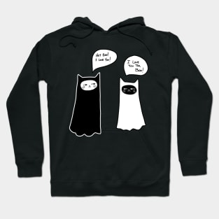 Halloween Cat Boos Hoodie